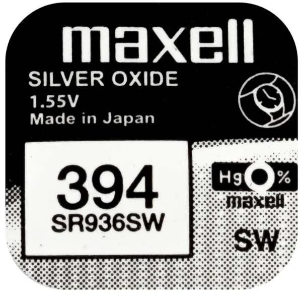 Maxell 394 SR936SW Düğme Pil