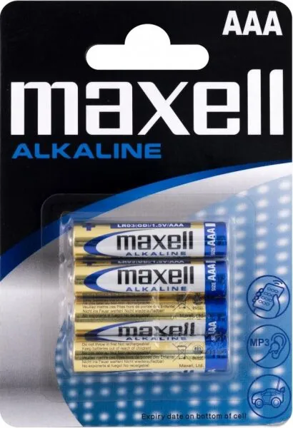 Maxell Alkaline LR 03 AAA Blister 4'lü (723671) İnce Kalem Pil