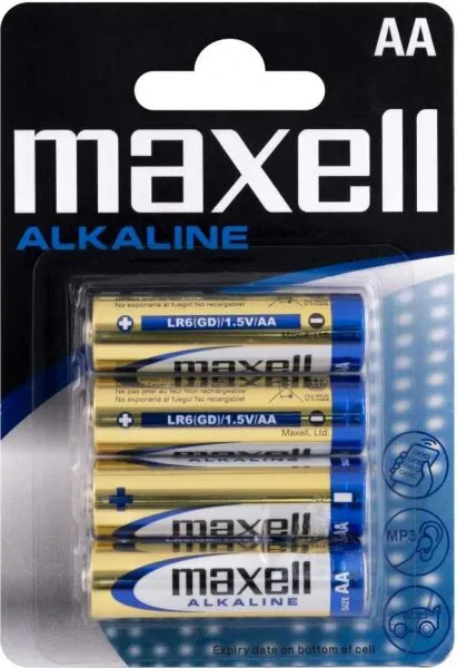 Maxell Alkaline LR6 AA Blister 4'lü Kalem Pil