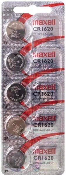 Maxell CR1620 5'li Düğme Pil