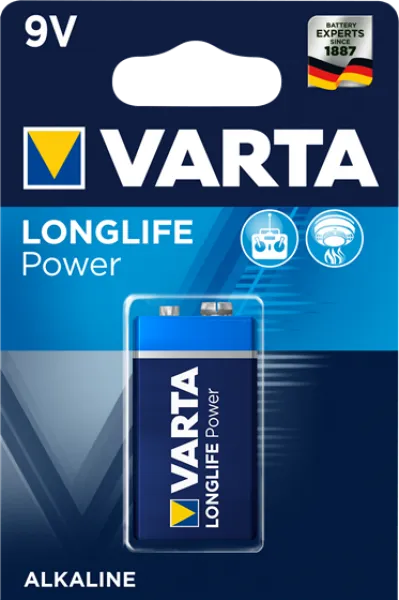 Varta Longlife Power 9V (4922) Dikdörtgen Pil