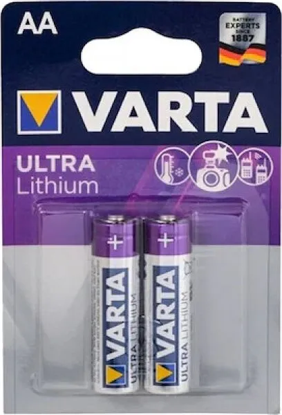 Varta Ultra Lithium AA 2'li Kalem Pil