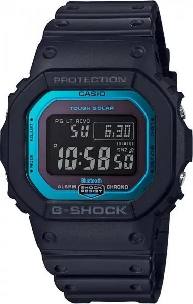 Casio G-Shock GW-B5600-2DR Silikon / Siyah / Mavi Kol Saati