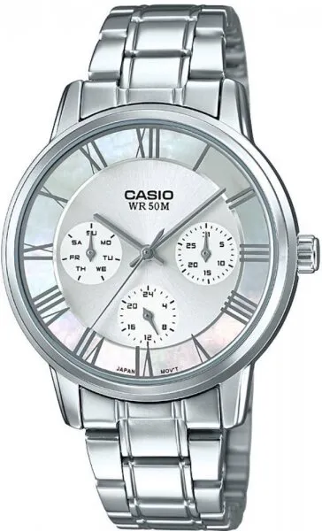 Casio LTP-E315D-7AVDF Çelik / Gri / Sedef Kol Saati