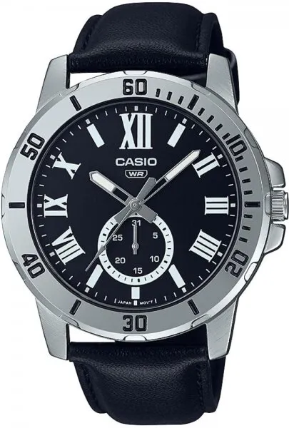 Casio MTP-VD200L-1BUDF Deri / Siyah Kol Saati