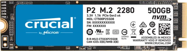 Crucial P2 500 GB (CT500P2SSD8) SSD