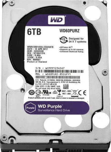 WD Purple 6 TB (WD60PURZ) HDD
