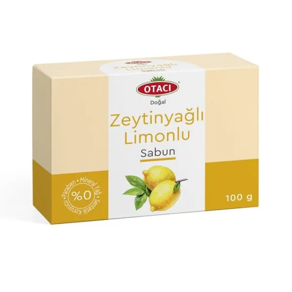 Otacı Doğal Zeytinyağlı Limonlu Sabun 100 gr Zeytinyağ / Limon Sabun
