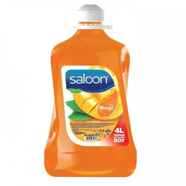 Saloon Mango Sıvı Sabun 4 lt 4000 gr/ml Sabun