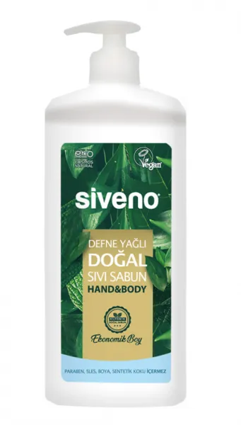 Siveno Defne Yağlı Doğal Sıvı Sabun 1 lt Sabun