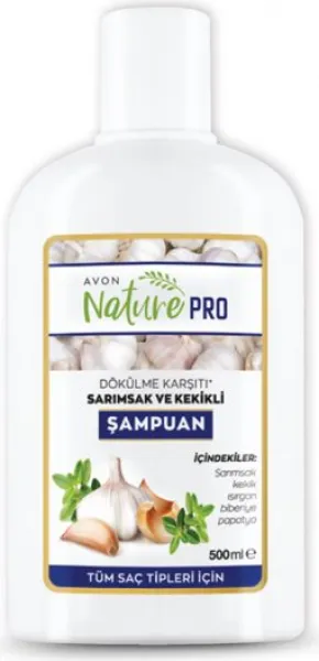 Avon NaturePro Saç Güçlendirici Sarımsak ve Kekikli 500 ml Şampuan