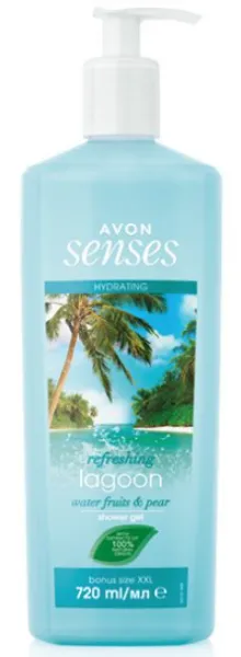 Avon Senses Refresing Lagoon Su Meyveleri ve Armut Kokulu 720 ml Vücut Şampuanı