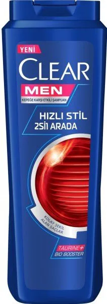 Clear Men Hızlı Stil 2'si 1 Arada 550 ml 2'si 1 Arada