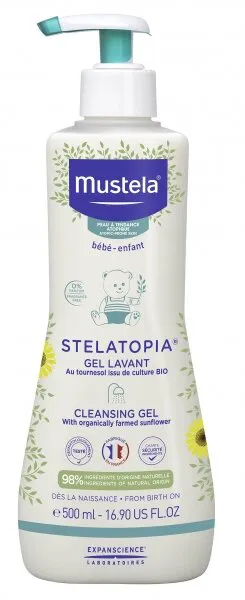 Mustela Stelatopia Cleansing Cream Baby 500 ml Şampuan / Vücut Şampuanı
