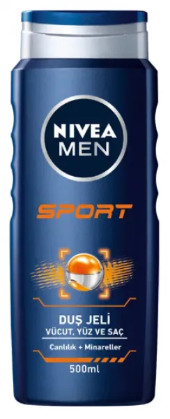 Nivea Men Sport Clean 500 ml Şampuan / Vücut Şampuanı