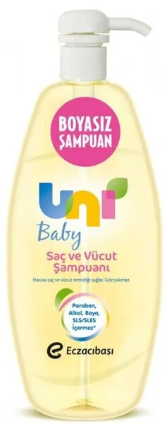 Uni Baby 750 ml Şampuan / Vücut Şampuanı