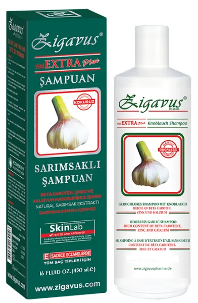 Zigavus Extra Plus Sarımsaklı 450 ml Şampuan