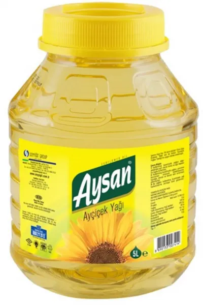 Aysan Ayçiçek Yağı Kavanoz Pet 5 lt Sıvı Yağ