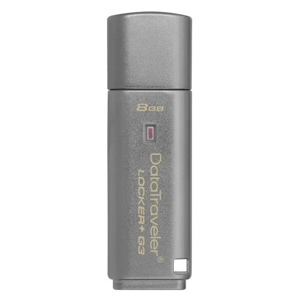 Kingston DataTraveler Locker+ G3 8 GB (DTLPG3/8GB) Flash Bellek